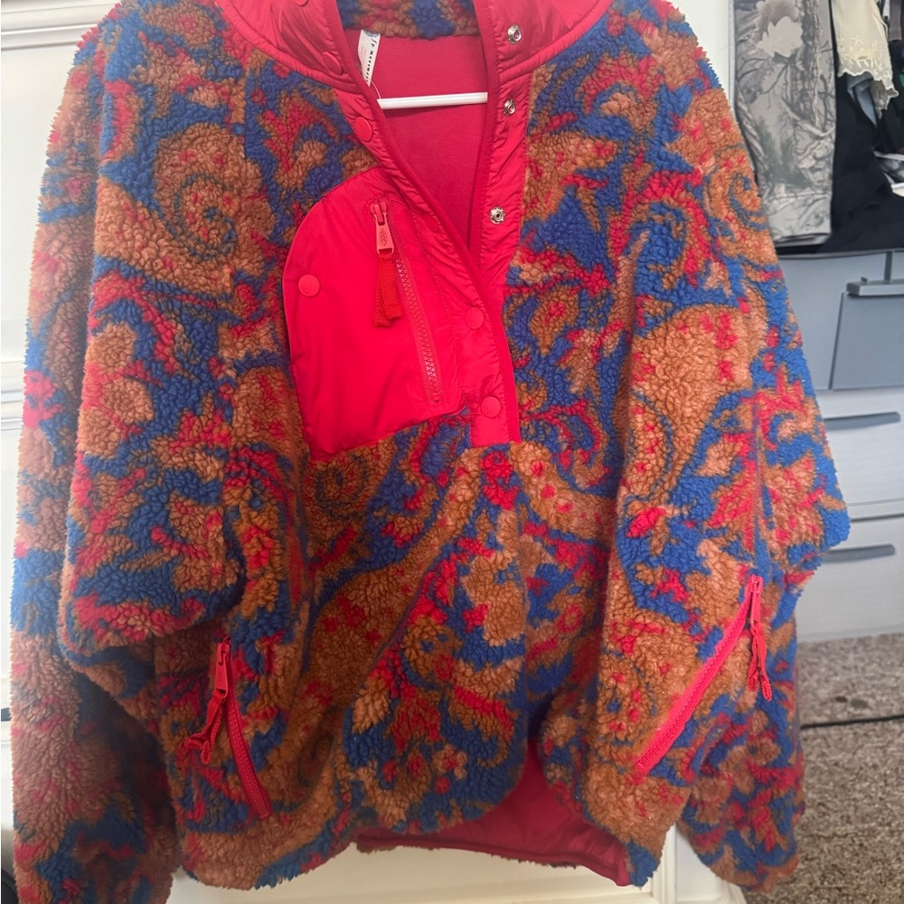 FP Movement by Free People Multicolor Fleece Jacket